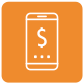 Customer pays securely via <br>a PCI-compliant mobile interface.